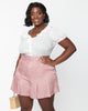 Unique Vintage Dusty Rose Chambray Joyce Shorts - thumbnail