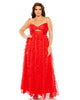 Keyhole Detail Chiffon Sleeveless Gown - thumbnail