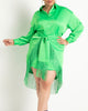 Fringe Satin Mini Skirt - thumbnail