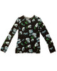Submerged Dahlia Long Sleeve Lettuce Edge Shirt - thumbnail