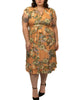 Laura Short Dress V Neck Floral Print - thumbnail