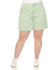White Mark Super Soft Drawstring Waistband Sweat Shorts - thumbnail