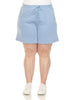 White Mark Super Soft Drawstring Waistband Sweat Shorts - thumbnail