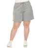 White Mark Super Soft Drawstring Waistband Sweat Shorts - thumbnail