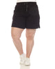 White Mark Super Soft Drawstring Waistband Sweat Shorts - thumbnail