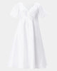 Surplice dupioni tea length dress - thumbnail