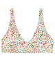 Garden Gala Floral Recycled Bikini Top - thumbnail