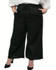 Ambre Paperbag Wide Leg Linen Blend Pants - thumbnail