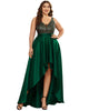 Sparkly Bodice High Low Prom Dress - thumbnail