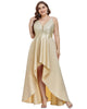 Sparkly Bodice High Low Prom Dress - thumbnail