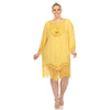 White Mark Crocheted Fringed Trim Dress  Cover Up - thumbnail