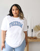 Retro Freedom Stars Garment Dyed Tee - thumbnail
