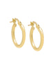 Thin Round Hoop Earring  14K Gold 14MM - thumbnail