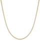 Classic Thin Tennis Necklace Gold 20" - thumbnail