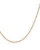 Three Prong Tennis Necklace Gold 20" - thumbnail