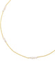 Pearl Cluster Chain Necklace Pearl White One Size - thumbnail