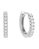 CZ Mini Huggie Earring Silver 12 MM - thumbnail