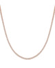 Classic Thin Tennis Necklace Rose Gold 18" - thumbnail