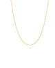 Baby Paperclip link Necklace Gold 18" - thumbnail