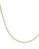 Classic Thin Tennis Necklace Gold 18" - thumbnail