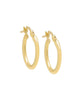 Thin Round Hoop Earring  14K Gold 10MM - thumbnail