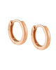 Plain Ring Huggie Earring Rose Gold One Size - thumbnail