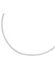Thin Tennis Choker Silver One Size - thumbnail