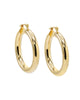 Adina's Chunky Hollow Hoop Earring Gold 35 MM - thumbnail