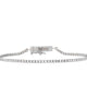 Classic Thin Tennis Bracelet Silver One Size - thumbnail