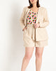 Belted Relaxed Linen Short - thumbnail