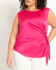 Tie Side Satin Tank - thumbnail