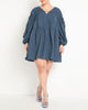 Shirred Mini Dress - thumbnail