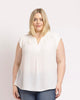 Adalee Cap Sleeve Top with Lace - thumbnail