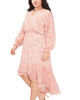 L/S MOCK NECK HIGH LOW DRESS - thumbnail