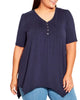 Savannah Sharkbite Hem Top - thumbnail