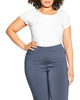 Zuri Cropped Pull On Pant - thumbnail