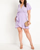Woven Mini Wrap Dress - thumbnail