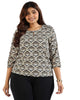 Women Graphic Design Casual Top - thumbnail