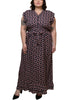 Kiara Maxi Dress Floral Print Frilled V-Neckline - thumbnail