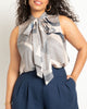 Satin Bow Blouse - thumbnail