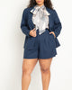Linen Blend Blazer - thumbnail