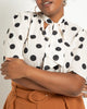 Bow Blouse with Flutter Sleeve - thumbnail