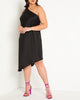 One Shoulder Bias Cut Dress - thumbnail