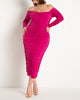 Ruched Off The Shoulder Dress - thumbnail