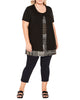 Alexia Overlay Tunic Top - thumbnail