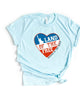 Land Of The Free Heart Short Sleeve Graphic Tee - thumbnail