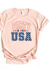 Retro Party In The USA Short Sleeve Graphic Tee - thumbnail