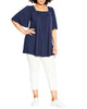 Sophia Square Neck Smock Top - thumbnail