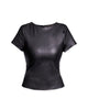 Brando Stretch Leather Tee - thumbnail