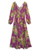 The Joni Magenta Floral Maxi Dress - thumbnail